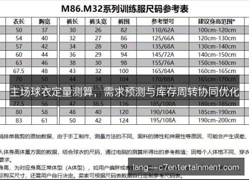 主场球衣定量测算，需求预测与库存周转协同优化